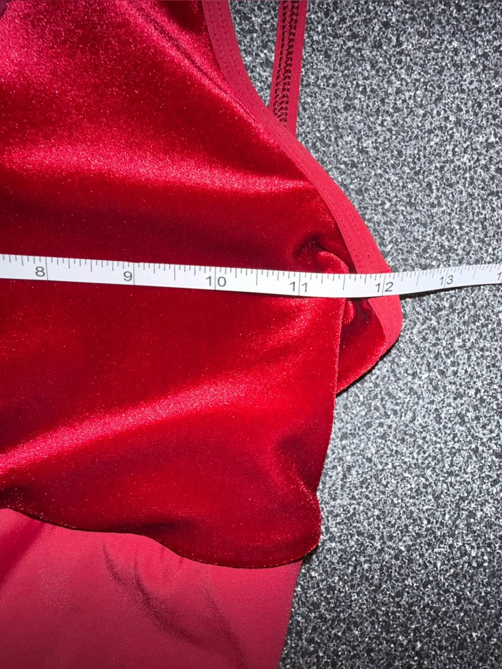 Eleve Dance Wear Red Velvet Leotard Size Adult Small
